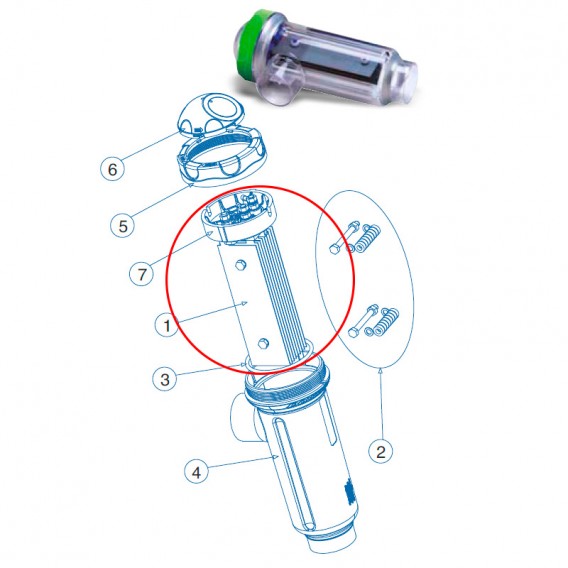 Electrodo célula Idegis DOMOTIC LS/DOMOTIC2 LS