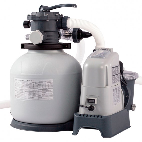 Kombineret sandfilter og saltvandsklorinator Eco Intex 32.200 l 28676