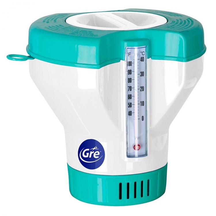embargo Vet gloeilamp Drijvende chloordispenser met Gre 40070 thermometer | Chloordispensers |  Chemische productpools | Accessoires zwembaden