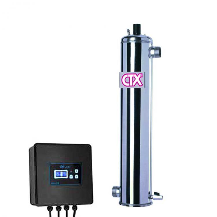 Equipo UV Health Inox 316 L baja presión piscina privada CTX