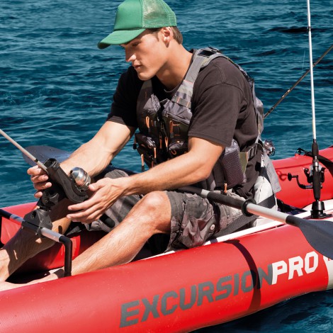 Kayak excursion Pro 384x94x46 cm rames alu + 68309np pompe