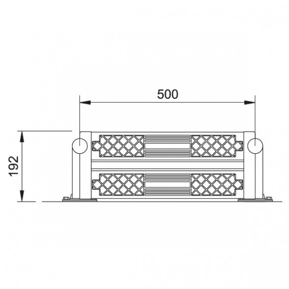 Safety tread with double non-skid surface