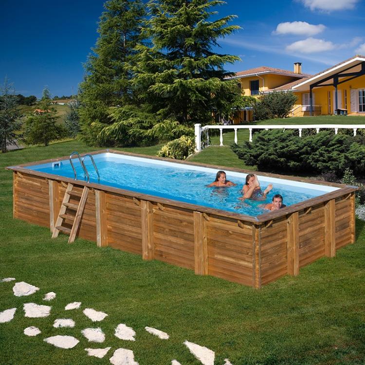 Wooden pool Gre Sunbay Rectangular panty 815x420x146