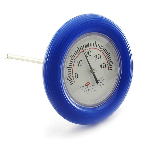 Zwembadthermometer met blauwe vlotter