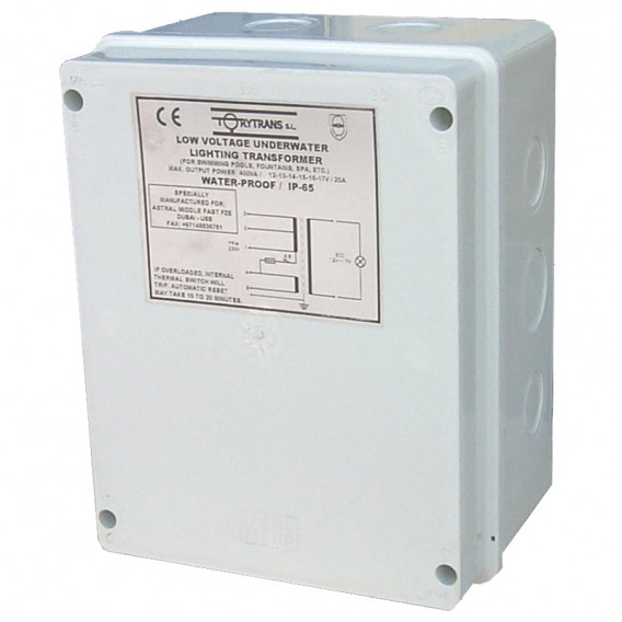 Security Transformer IP-65 encapsulated for pool AstralPool