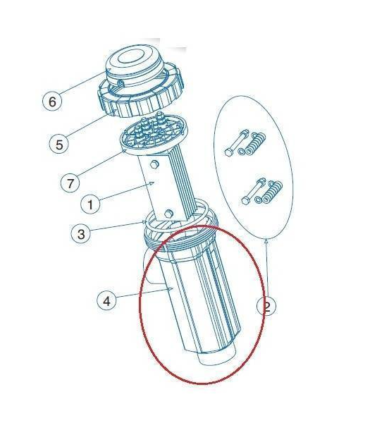 Vaso portaelectrodos DOMOTIC/DOMOTIC2 12/24/32 R-301 Idegis