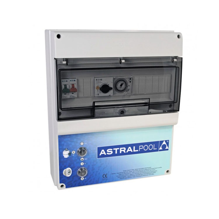Manœuvre de l’armoire 1 pompe et contrôle de l’éclairage transf. AstralPool 300W