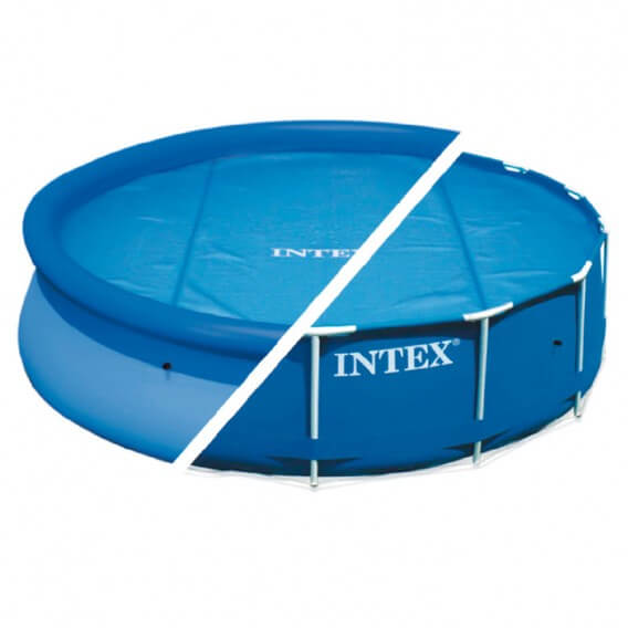 Housse de piscine solaire Intex Easy Set et cadre en métal
