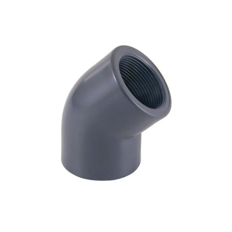 Gomito 45º PVC filetto femmina