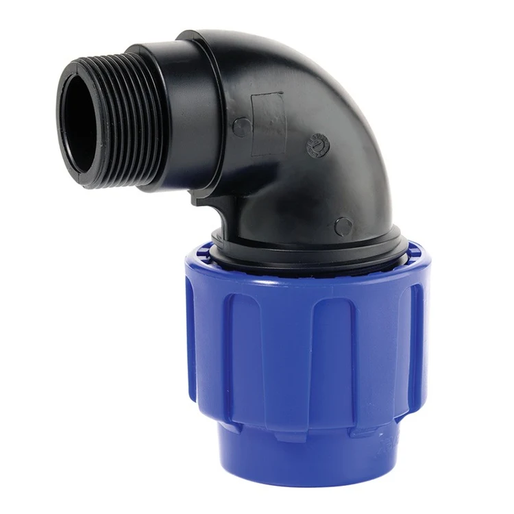 Coude mixte 90 ° filetage mâle polyéthylène