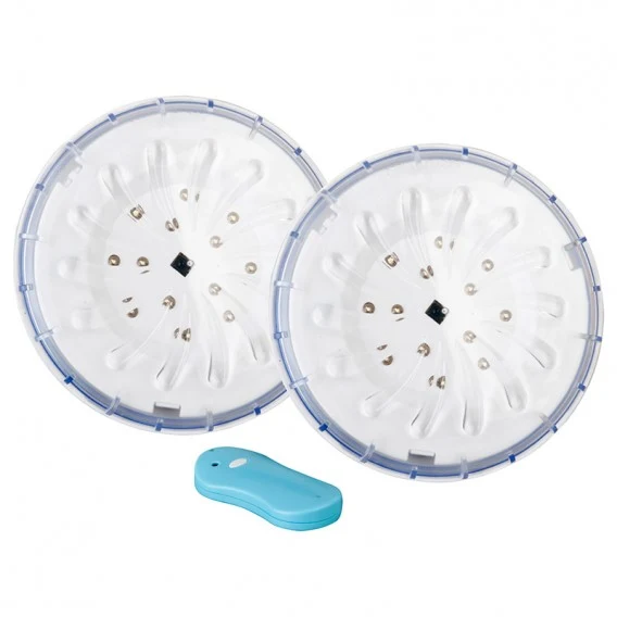 Spotlights Set projectores LED destacável piscina GRE com controle PLED2