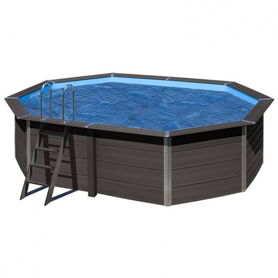 Gre composite oval isothermal pool enclosure