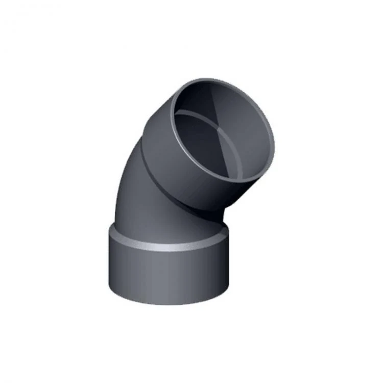 Curva 45º PVC colla femmina
