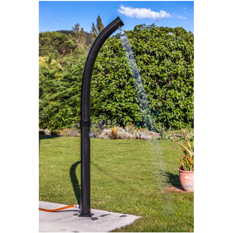 Gre curved solar garden shower with 22L single lever mixer AR1022P