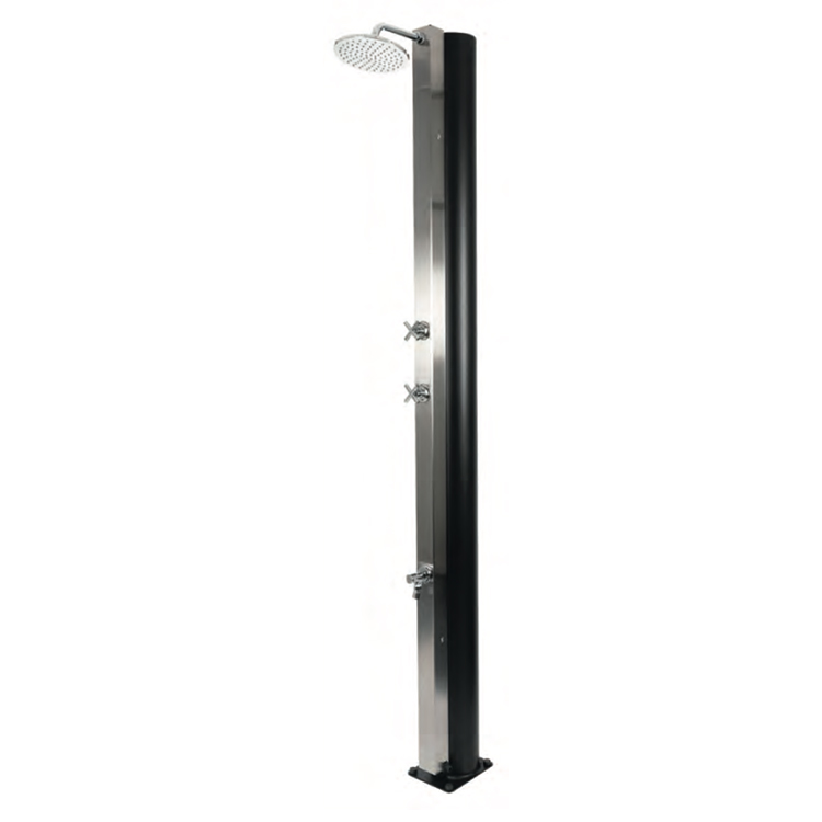 Stainless steel solar shower 40 Litres CRM