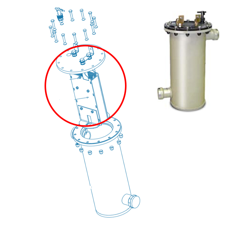 Electrodo célula Idegis Tecno TEC-75-100-150-190 industrial