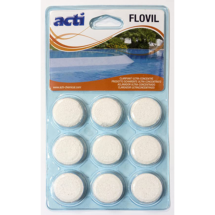 Flovil klaringsmiddel in tabletten voor eenmalig gebruik