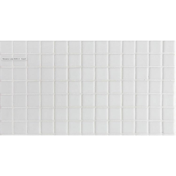 Класически гладки бели плочки Ezarri 2545-A