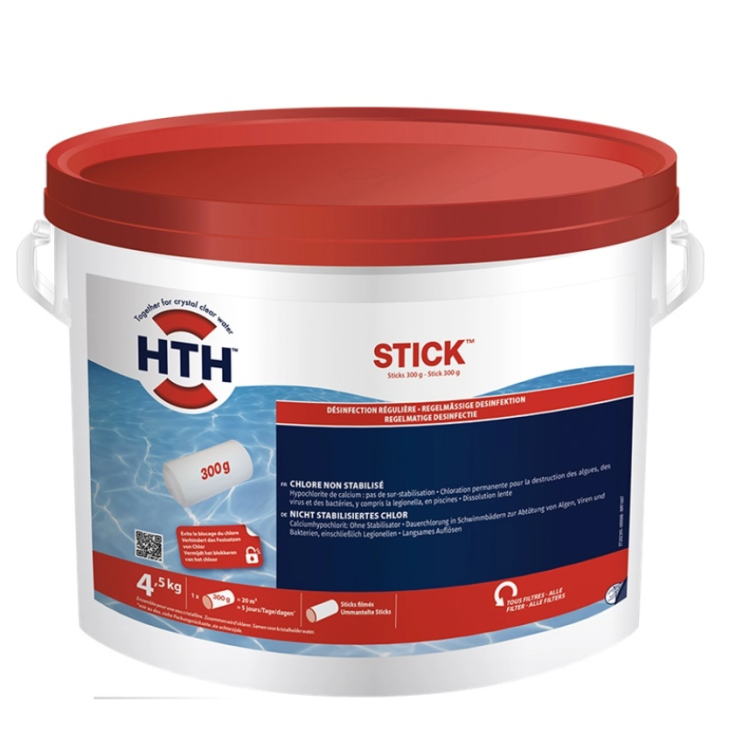 Hth Calcium Hypochlorite stick 300 gr 4.5 Kg