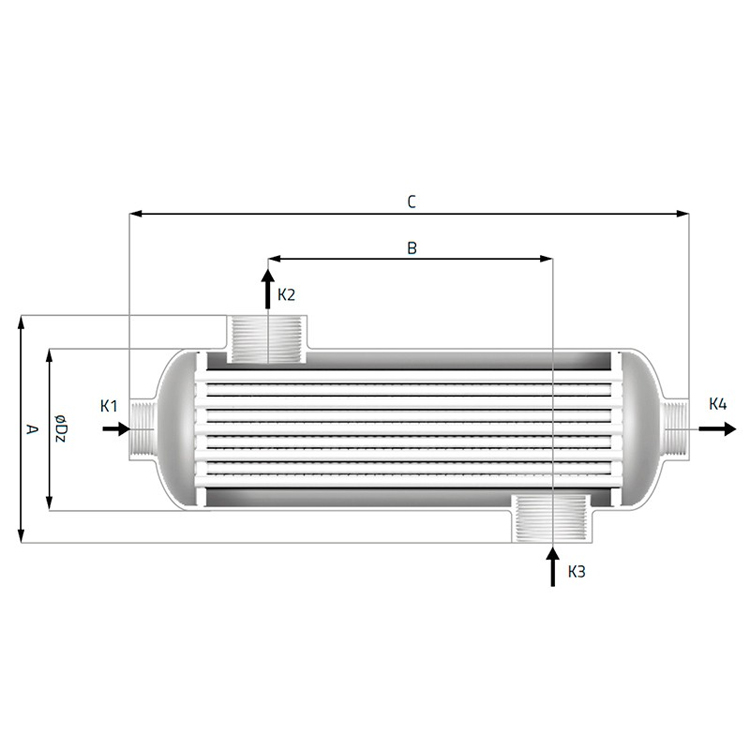 Intercambiador de calor agua-agua AstralPool Waterheat EVO