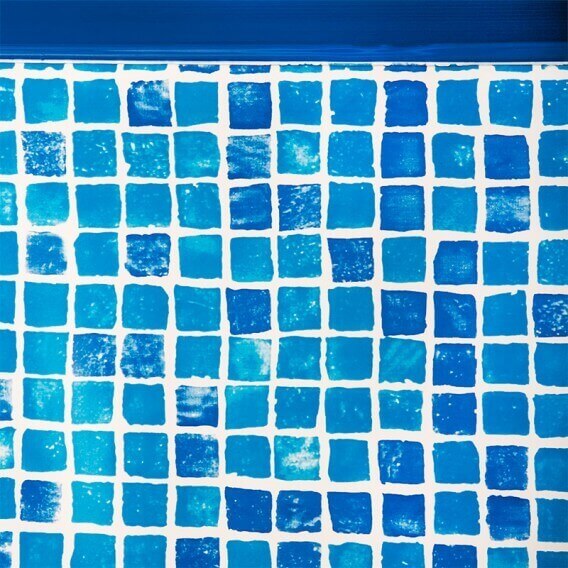 Liner Tile piscine GRE ovale 50/100 hauteur 132 système de suspension