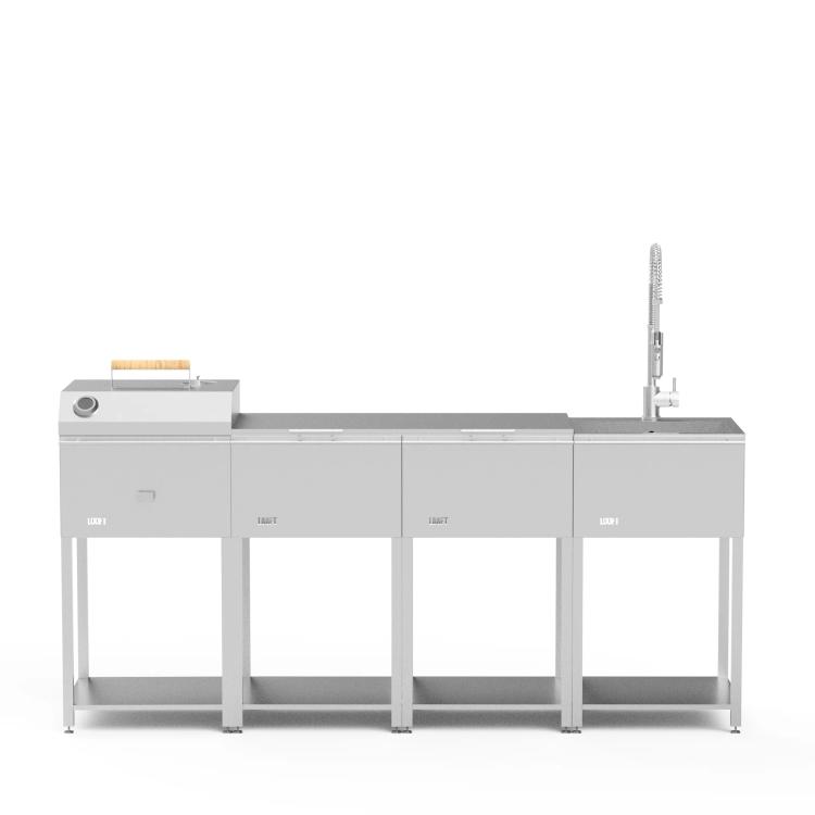 Looft cocina Long Outdoor Sink Station