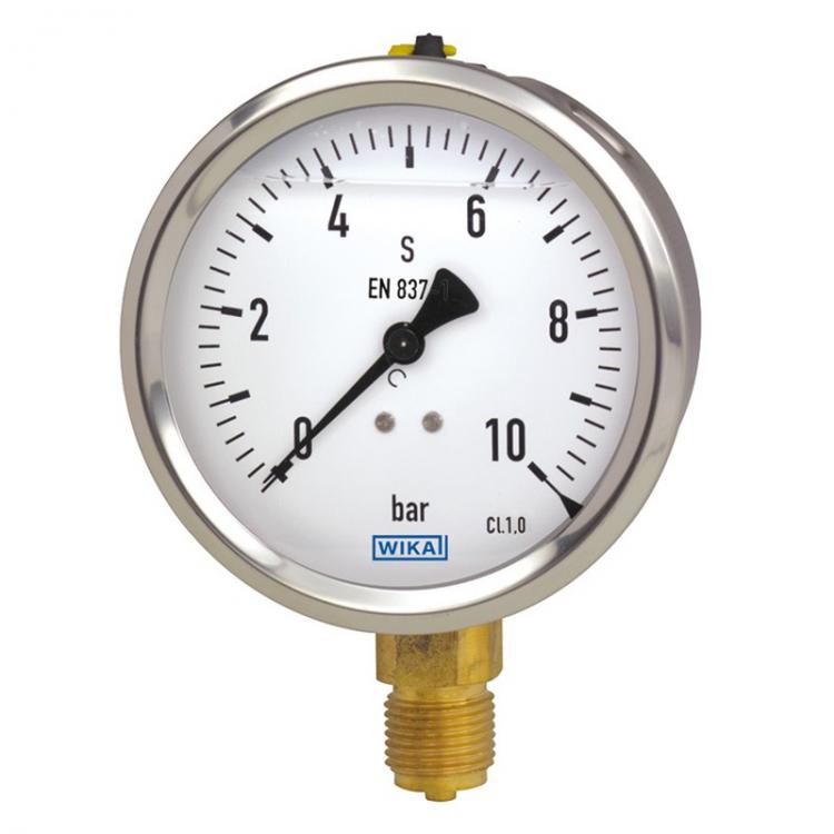 Wika Glyzerinmanometer aus rostfreiem Stahl