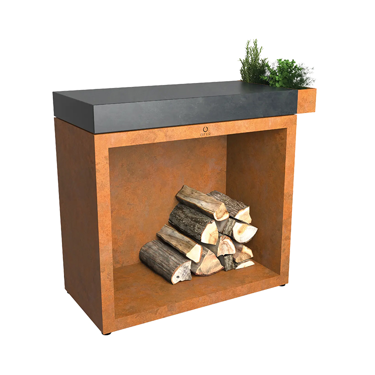 Mesa OFYR Butcher Block Aufbewahrung Corten 90