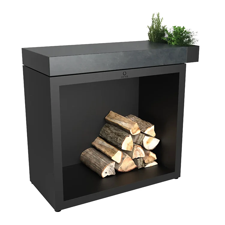 Mesa OFYR húsvágóasztal tároló Negro 90