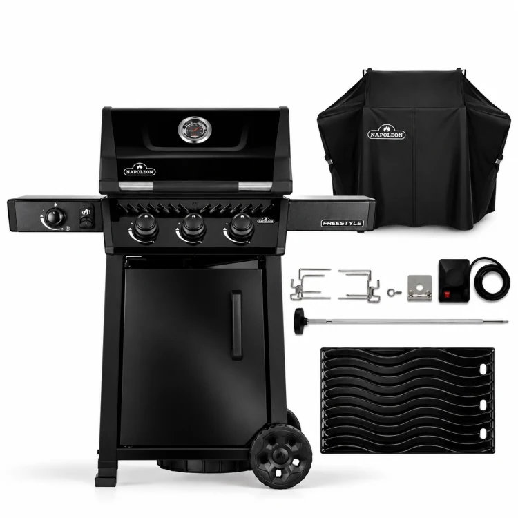Pack Barbacoa Napoleon Freestyle 365 fogon lateral