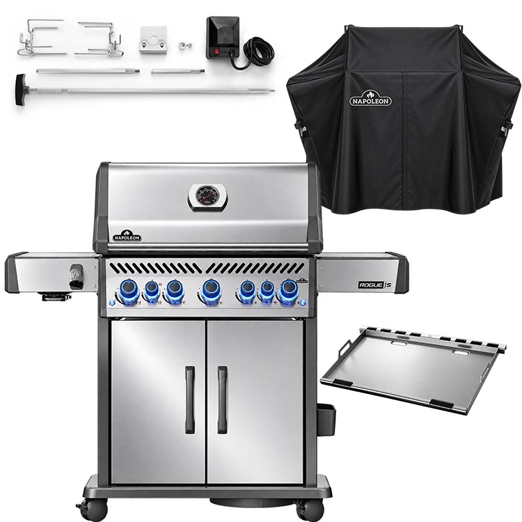 Pack Barbacoa Napoleon Rogue PRO-S 625 RSIB Inoxidable