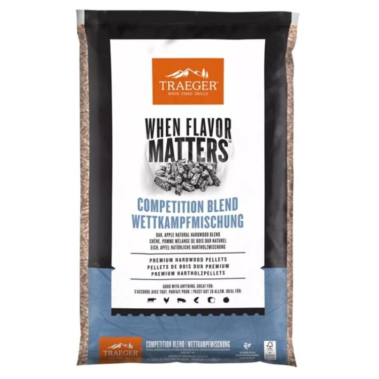 Pellets madera competition blend 9 Kg Traeger