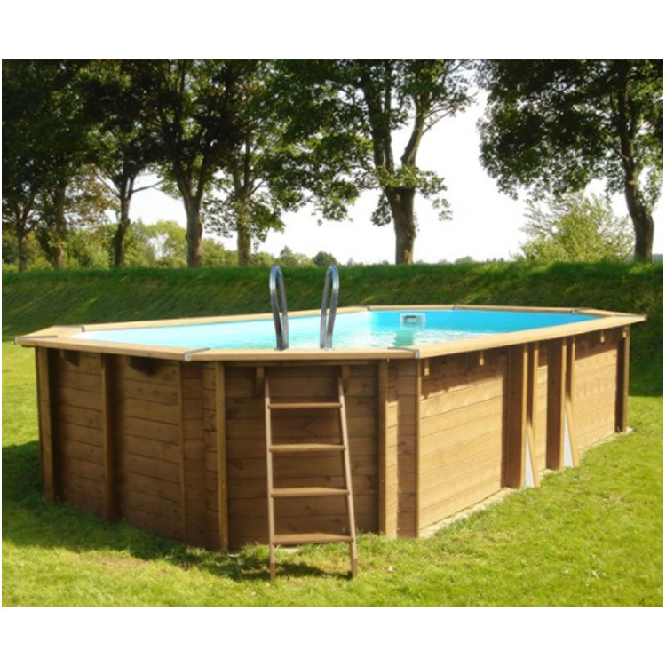 Wooden pool Gre Sunbay Safran 2 oval 620x395x136