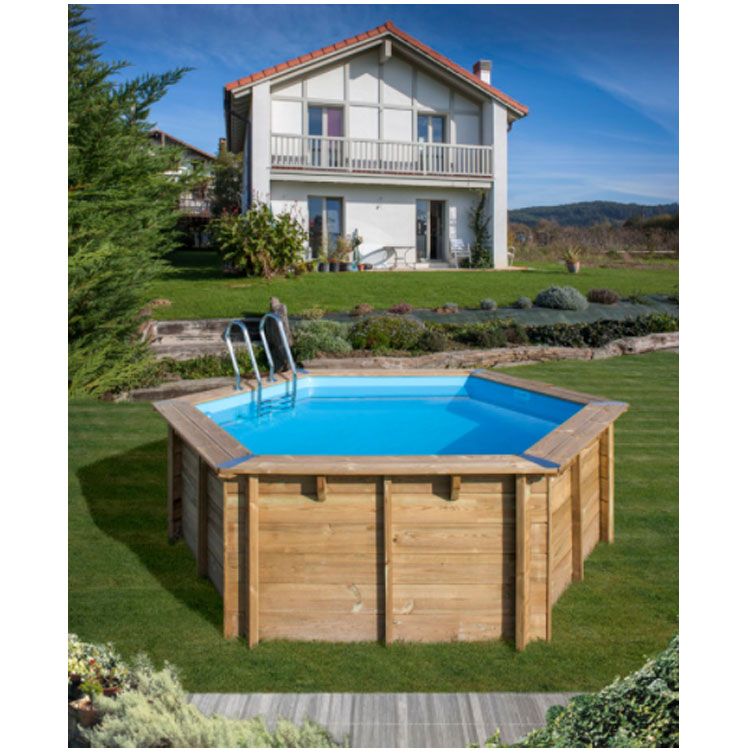 Wooden pool Gre Sunbay Vanille 2 round Ø400x119