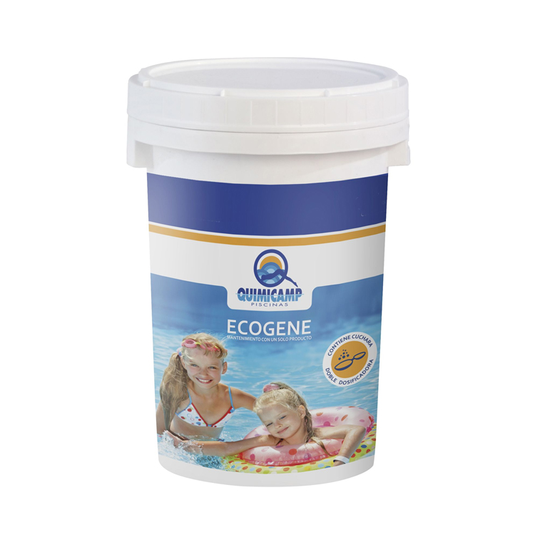 Quimicamp Ecogene treatment of removable swimming pools