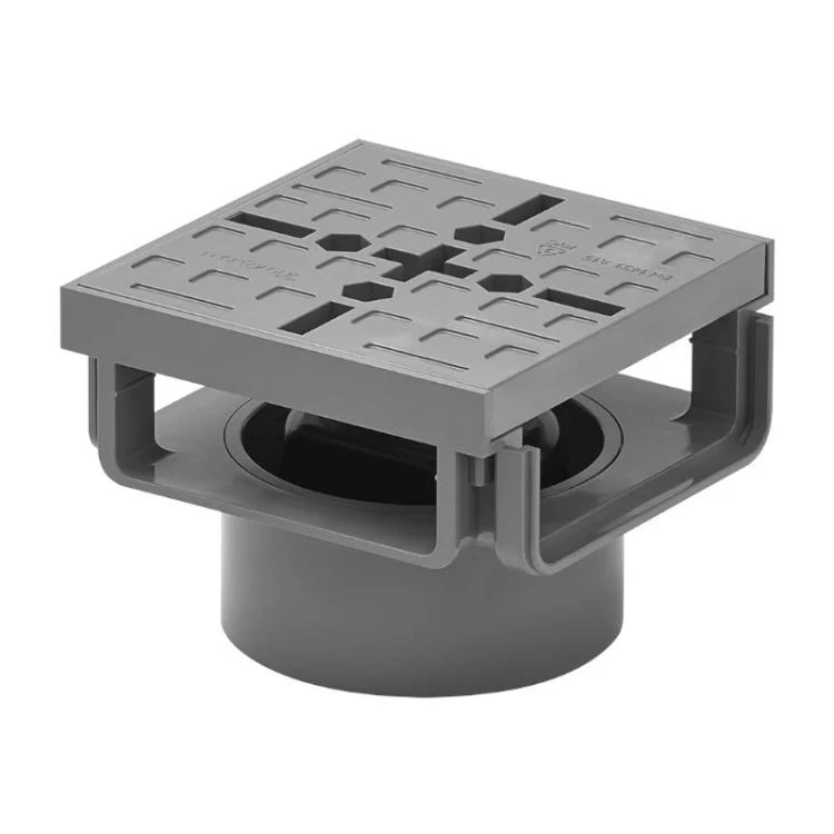 Conduit de raccordement en angle caché 140x140x105 mm/Ø110 mm