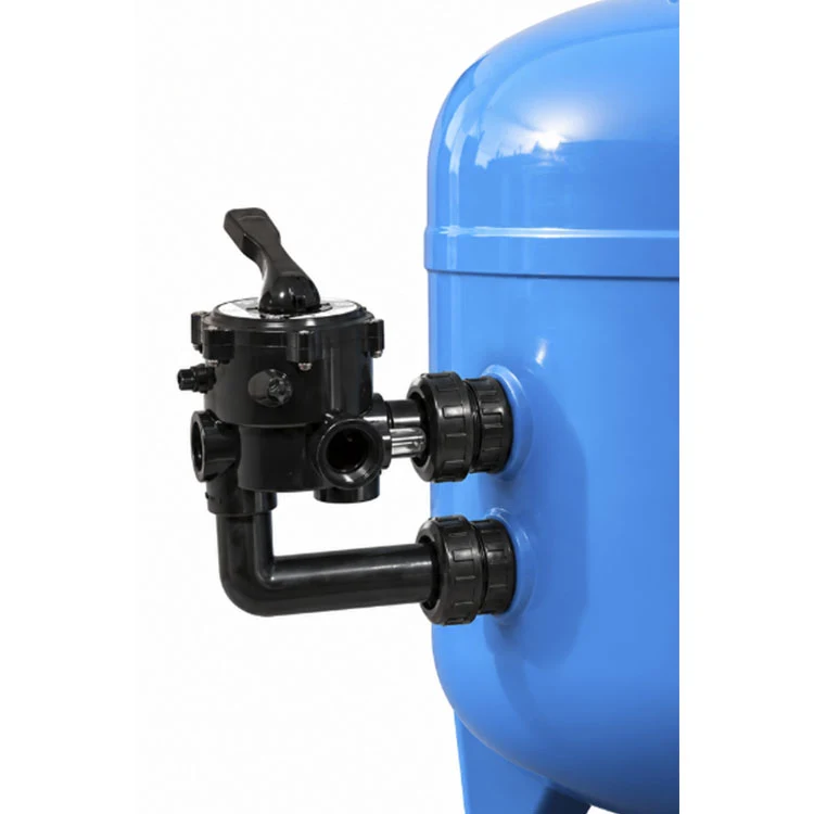 Válvula seletora manual de 6 vias com filtro Calplas