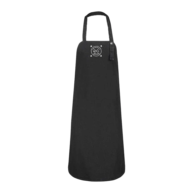 Witloft Grembiule lungo in denim nero
